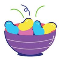 Trendy Jelly Bowl vector