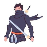 Trendy Shinobi Concepts vector