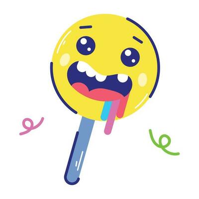Trendy Lollipop Emoji