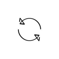 Refresh Line Style Icon Design vector