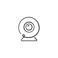 Webcam Line Style Icon Design vector