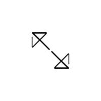Maximize Line Style Icon Design vector