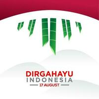 Indonesia Happy Independence Day. Happy Indonesia 17 August. can use for greeting card and banner vector