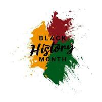 Vector Illustration Celebrating Black History Month, featuring an Abstract Logo and Vibrant Inscription.Celebrating African American History.