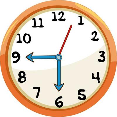 Analog Clock Clipart Vector Art Icons And Graphics For Free Download Clock Isolated Illustration Design Vector