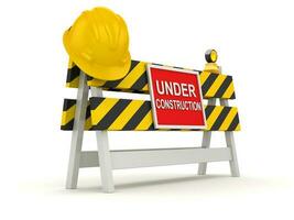 Under Construction Roadblock photo