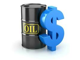 Oil Barrel and Dollar Sign photo
