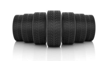 Car Tire in a Row photo