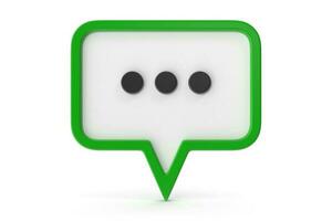 Green Speech Bubble photo