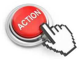 Action Button with Hand Cursor photo