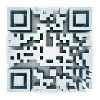 QR Code 3d Render photo