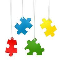 Colorful Puzzle Piece photo