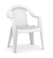 White Chair 3d Render photo