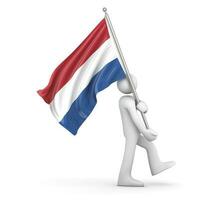 bandera de holanda foto