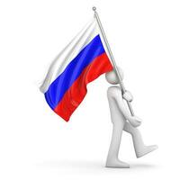 bandera de rusia foto
