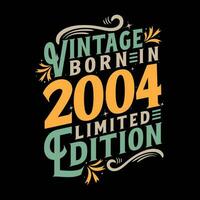 Vintage Born in 2014, Born in Vintage 2014 Birthday Celebration vector