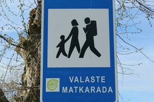 identification sign of family walks photo