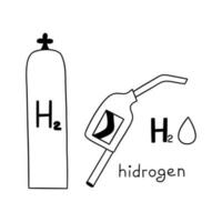 Tank with hydrogen fuel for refueling vector