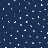 Seamless pattern with traces of cat paws vector