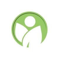 Logos of green leaf ecology nature element vector icon