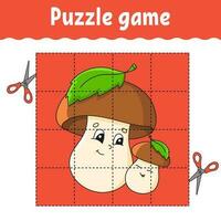 Puzzle game for kids. Education developing worksheet. Learning game for children. Color activity page. For toddler. Riddle for preschool. Vector illustration.