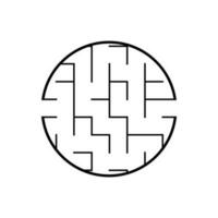 Abstact labyrinth. Educational game for kids. Puzzle for children. Maze conundrum. Find the right path. Vector illustration.