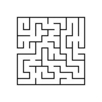 Abstact labyrinth. Educational game for kids. Puzzle for children. Maze conundrum. Find the right path. Vector illustration.