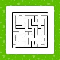 Abstract square maze. Game for kids. Puzzle for children. Labyrinth conundrum. Find the right path. . vector