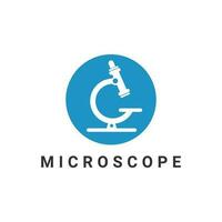 Microscope Laboratory Logo Template Design. Letter G Shape Microscope vector