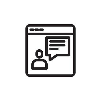 Vector icon line. Outline isolated signs for mobile and web