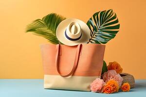 photo of beach bag style simple design product photography