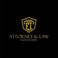EI initial monogram for lawfirm logo ideas with creative polygon style design vector
