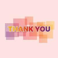 thank you card design with abstract background. vector illustration