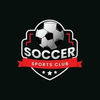 Soccer sports club logo template design. vector
