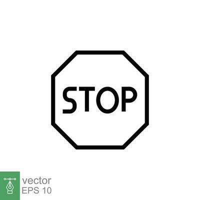 Stop Sign Shape Vector Art, Icons, and Graphics for Free Download