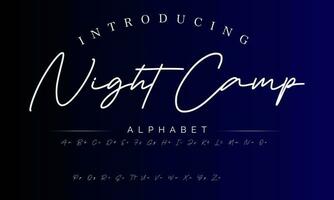 Signature Font Calligraphy Logotype Script Brush Font Type Font lettering handwritten vector