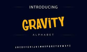 Colorful stylized font and alphabet vector