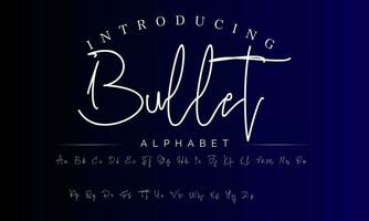 Signature Font Calligraphy Logotype Script Brush Font Type Font lettering handwritten vector