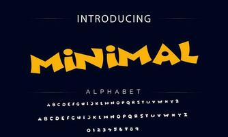 Colorful stylized font and alphabet vector