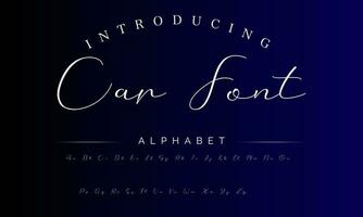 Signature Font Calligraphy Logotype Script Brush Font Type Font lettering handwritten vector