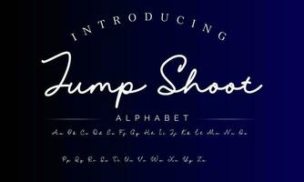 Signature Font Calligraphy Logotype Script Brush Font Type Font lettering handwritten vector