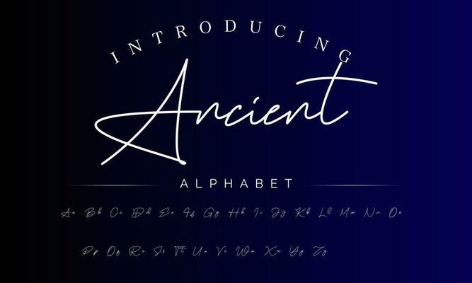 Signature Font Calligraphy Logotype Script Brush Font Type Font lettering handwritten