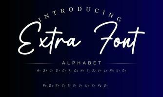 Signature Font Calligraphy Logotype Script Brush Font Type Font lettering handwritten vector