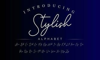 Signature Font Calligraphy Logotype Script Brush Font Type Font lettering handwritten vector