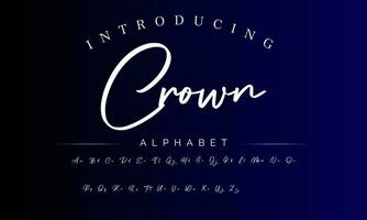 Signature Font Calligraphy Logotype Script Brush Font Type Font lettering handwritten vector
