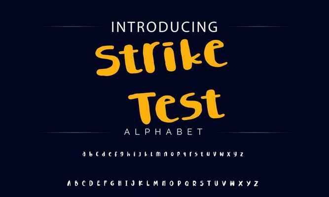 Colorful stylized font and alphabet