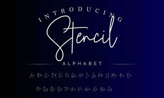 Signature Font Calligraphy Logotype Script Brush Font Type Font lettering handwritten vector