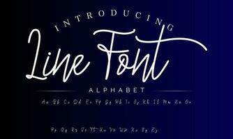 Signature Font Calligraphy Logotype Script Brush Font Type Font lettering handwritten vector