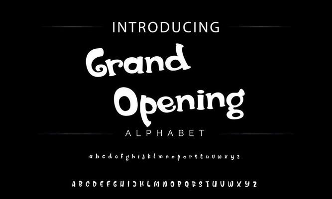 Colorful stylized font and alphabet