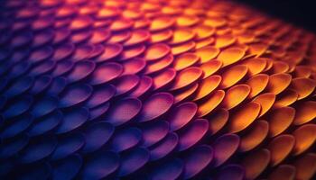 Vibrant colored bubbles in a futuristic backdrop generated by AI photo